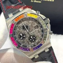 Ap Swiss Luxury Watch Royal Oak Collection 26470st A104cr.01 Мужские часы с радужным кольцом сзади