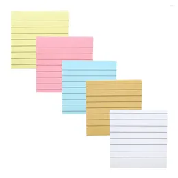 Sheets Solid Color Memo Pad Stickers Self-adhesive Sticky Message Notice Notepad School Office Stationery Supplies