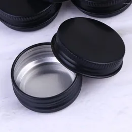 Aufbewahrungsflaschen 20 Stück nachfüllbare runde leere Aluminium-Make-up-versiegelte Metallzinnglas-Behältergläser für die Reise 15 ml