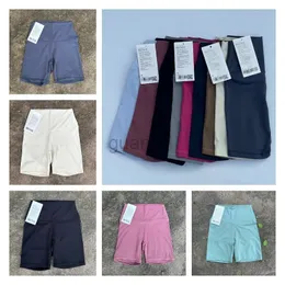 2023 Pants Yoga Lu محاذاة رياضات المرأة عالية الخصر السراويل اليوغا 4 نقاط السراويل التي تعمل على اللياقة البدنية الصالة الرياضية شورتات طماق 231123