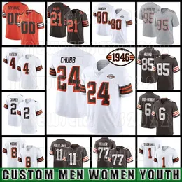 Nick Chubb Football Deshaun Watson Trikot Myles Garrett Amari Cooper Elijah Moore Jeremiah Owusu-Koramoah Clevelands Browns Denzel Ward David Njoku Peoples-Jones