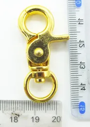 Keychains europeiska certifiering! Högkvalitativ 6 st 45mm legering svivel spännet knäpptangentkrokar DIY -kedjering