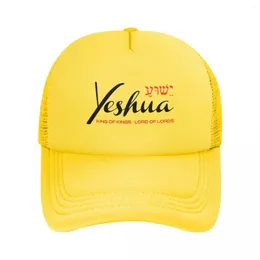 Ball Caps Benutzerdefinierte Yeshua Jesus Christian Baseball Cap Frauen Männer Einstellbare Trucker Hut Streetwear