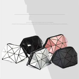 Borse portaoggetti Pochette Lingge Moda cosmetica Organizzatore da toilette da viaggio da donna di alta qualità geometrico impermeabile
