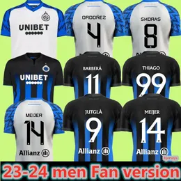 23 24 Club Brugge Soccer Jersey Onyedika Buchanan 2023 2024 Jutgla Lang Maillot de Foot Vetlesen Meijer Vaneken Home Away Men Kids Skov Meijer Camisa de futebol