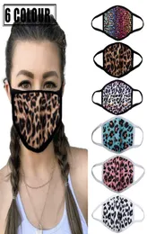 DHL Homens Mulheres Leopard Imprimir Face Máscaras Moda Protetora Boca Cobrindo Dustproof Lavável Máscaras Reutilizáveis para Outdoor Ki7246858