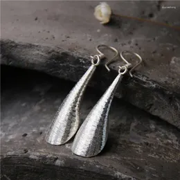 Pendientes colgantes MeiBaPJ Retro S925 plata esterlina estilo étnico exagerado tailandés joyería fina para mujeres