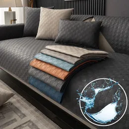 Stol täcker nordiskt fast färgvattenavvisande soffa täcker anticat skrapdyna filt nonslip pet barn soffas handduk heminredning 231123