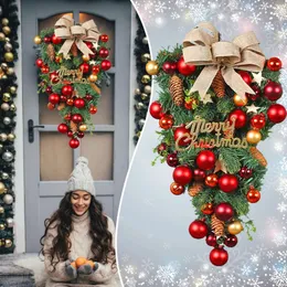 Decorative Flowers Christmas Decorations Halloween Witch Wreath Deal Branches Red Berries Pinecones Butterflies Year'S Decor Fast