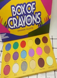 Nova chegada de alta qualidade PaletteBOX OF CRAYONS Cosméticos Paleta de sombras 18 cores Paleta de sombras Shimmer Matte EYE beauty1731011