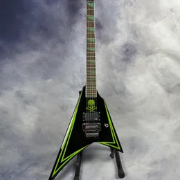 エレクトリックギタースカルボーン彫刻ボディ、ジョージリンチスタイル