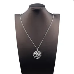 srebrny złoty łańcuch Tiger Tiger Diamond Wisends Długie naszyjniki dla kobiet mężczyzn Trendy luksusowy projektant opal twardy biżuteria