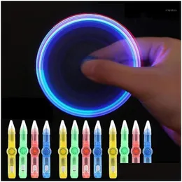 Point Pens Wholesale adeeing LED Colourf Spinning Pen Pen Rolling Point Point Learning Supplies Supplies Reselver R571 Drop DH5NG