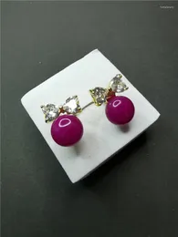 Kolczyki Dangle Koraba Women Purple Earring Charms 925 Jade 42120