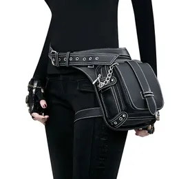 Klänningskor Steam Punk midjeben Hip Belt Banana Bag Outdoor Shoulder Mobile Fanny Packs Pack For Women Purse Cyberpunk 231123