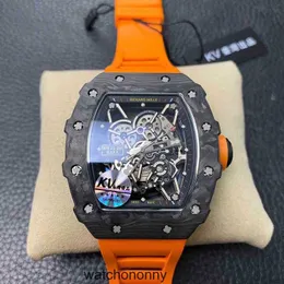 Mill Richa Mechanical Business Automatic Leisure Rm35-02 Fully Watch Tape Herrenuhr Qq6y
