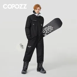 Garnitury narciarskie copozz zimowy garnitur menu kobiety Wodoodporne ciepłe narty kombinezon na zewnątrz sportowy snowboard kombinezon narciarski strój narciarski 231122