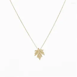 Pendant Necklaces Leaf Necklace In Dainty Handmade Jewelry Accessories Canada Maple