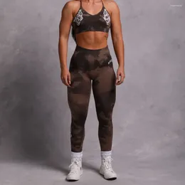 Aktif Pantolon Darc Sport Kadın Taytlar Scrunch Running Push Up Spor Egzersiz Kadın Nefes Alabilir Fitness Gym Brown Yoga Sıkı