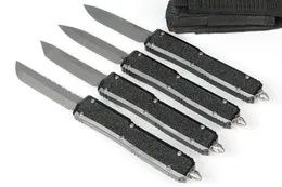 Wysokiej jakości M7678 MT Auto Tactical Knife D2 Stal Stone Wash Black Black Aviation Aluminium Uchwyt zewnętrzny EDC Pocket Kieszkie z nylonową torbą i narzędziem naprawy