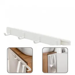 Hangers & Racks Not Easy Deformed Attractive 4 Hooks Wall Mount Hanger Hook Plastic Holder Durable For Bedroom