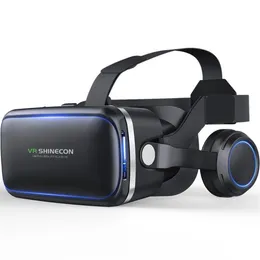 VR -glasögon 3D Virtual Reality G04E Game Console Headset Mobiltelefon Stereo Movie Digital257L