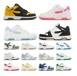 2024 Out of Office Sneaker Designer Offs Chaussures Casual Low Tops Blanc Vintage Cuir en détresse pour la marche DHgate Hommes Femmes Mocassins Baskets Plateforme Baskets ZG