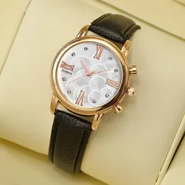 腕時計女性のドレスドレスウォッチレザーバンドQuartzカジュアルレディースDames Horloges Montre Femme