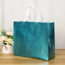 Storage Bags Foldable Eco-Friendly Shopping Bag Laser School Grocery Food Shopper Large-capacity Shoulder Tote Strage