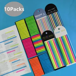 Packs Transparante Sticky Notes Tab Zelfklevend Kawaii Clear Bookmarkers Annotatie Boeken Pagina Marker Briefpapier