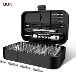 Tool Box QUK Precision Screwdriver Set 130/45 In 1 CR-V Screwdrivers Kit 117 Magnetic Screw Bits Combination Tool For Laptop Repair Tools 231122