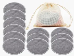 Återanvändbar bambu makeup remover kuddar tvättbara rundar rengöring ansiktsbomull make up removal pads tool7914546