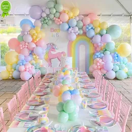NOWOŚĆ 20/50PCS Macaron Lateks Balony Wedding Birthday Party Dekoracja Kolorowa pastelowa cukierka Rainbow Air Globos Baby Shower Favor