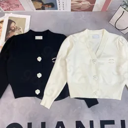 Luxury Knit Deep V Coat Women Designer Brand Long Sleeve Cardigan Jacket Fashion Casual Sweater Jacket