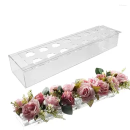 Vaser 1pc Clear Book Flower Vase Creative Transparent The Mystery of Growth Modern Decorative Room Decor