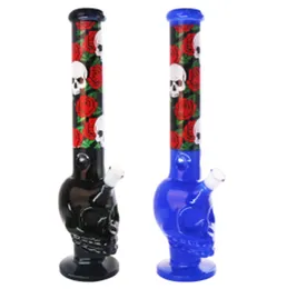 Bong de vidro em formato de caveira grande, grosso, cachimbo de água para fumar, cachimbo de água, cachimbo de água, filtro de borbulhador