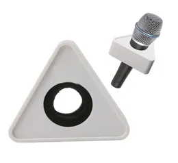 Vitt hål triangulärt mikrofon -TV -intervju Logo Flagstation DIY28737402426
