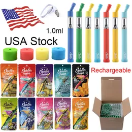 JEETER Juice Wiederaufladbare Einwegartikel E-Zigaretten Vapes Pens Live Resin Device Pods Kits 0,5 ml 1,0 ml leere Pod 180 mAh Vape Pens 10 Geschmacksrichtungen USA Local Warehouse