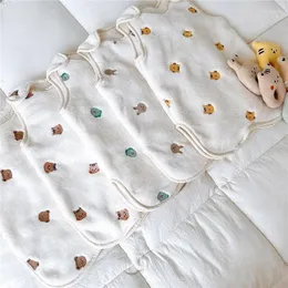 Filtar baby sovsäck förtjockas i hösten och vinterbarns barns anti-sparkande västtyp split ben varma pyjamas