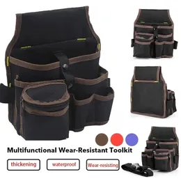 Ferramenta saco pacote kit de armazenamento saco bolsa saco reparação ferragem bolso ferramenta cintura bolso oxford reparação para multifuncional cinto pano eletricista 231122