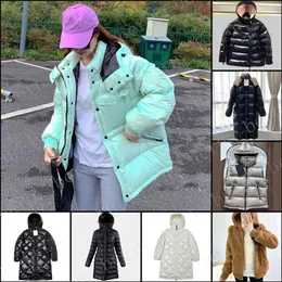 Premium mode kvinnors jackor medium lång vinter varm utomhus huva kappa down jacka väst för kvinnor