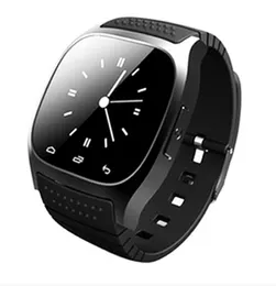 M26 Smart Armband Watch Bluetooth Fiess Tracker Sport Herzfrequenzmessung Blut wasserdicht mit Metallgurt Sim TF -Karte für Android iOS