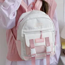 Bolsas escolares Miyagawa Pink Mochila pequeña ligera para japonés Ins Niche Mini Sweet Cute Girl Bag