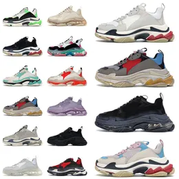 2024 Platform Luxurys Designer Brand mens Women Casual Shoes Triple s Outdoor Black White Beige Green Orange Clear Sole Crystal Runenrs Trainers 36-45