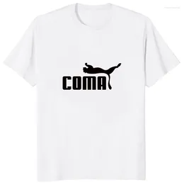 メンズTシャツ面白いcom睡パロディプリントグラフィックTシャツ半袖カジュアルクラシックTシャツノベルティベーシックY2KハラジュクTシャツ