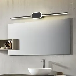 Lâmpada de parede moderna lâmpadas led branco preto espelho faróis base decoração paredes arandela para banheiro quarto sala estar iluminação interior