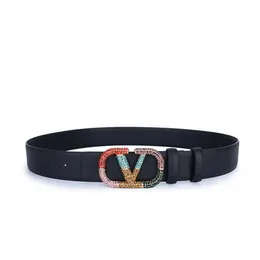 22% OFF Designer New V Family Seven Colored Warren Hardware Colorful Belt Versatile Waist Seal Pure Handmade Sticky Broken Diamond