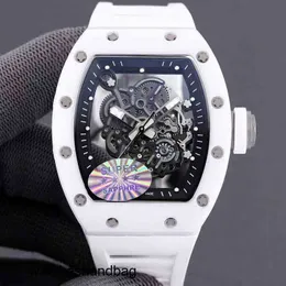 Часы Richa Milles Series r Wine Barrel Rm055, полностью автоматические механические механические керамические часы с лентой для мужчин