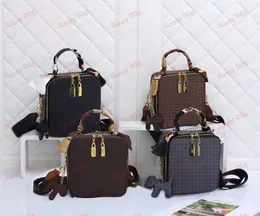 Double Zipper Shoulder Bag Small Tassel Pendant Tote Bag Designer Printing Grid Trunk Bags Briefcase Luxury Ribbon Wrapped Single Handle Laptop Handbag