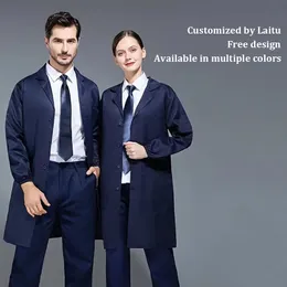 Roupas de trabalho de avental, casaco grande, roupas masculinas de proteção ao trabalho, resistentes ao desgaste de trabalho de longo comprimento, local de reparo de automóveis, resistentes à sujeira, roupas de manuseio, impressão de capa